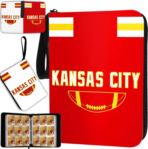 Miniatura 11 de Carpeta de tarjetas de fútbol con fundas 400 bolsillos, soporte para tarjetas de fútbol de Dallas para tarjetas de colección, carpeta con 3 anillas