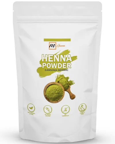 Polvo de henna 100% natural 0.50 LBS 227 GMS Pure Lawsonia Inermis para tinte y color para el cabello | Cuidado del cabello