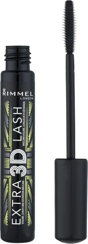 Miniatura 2 de Rimmel London Extra 3D No. 003 Extreme Black - Máscara de pestañas para mujer, 0.27 onzas