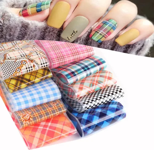 Miniatura 32 de Calcomanías holográficas de transferencia de uñas, hojas de esmalte de uñas de corazón de amor, láminas de transferencia de papel estrellado