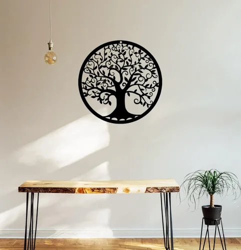 Miniatura 4 de RESACO Árbol de la Vida Arte de Pared Metal Árbol Vida Decoración de Pared Árbol Familiar Placa de Pared 11 Pulgadas Árbol de la Vida Colgante