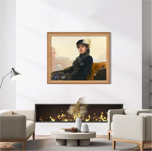 Miniatura 336 de A&T ARTWORK Campo de trigo con cipreses de Van Gogh Las reproducciones de arte clásico mundial, impresiones en lienzo giclée para decoración