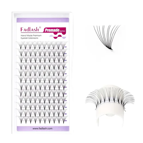 Miniatura 45 de Racimos de pestañas 10-16mm 144 piezas Bandeja mixta Pestañas individuales Rizo D Pestañas individuales en racimo Extensiones de pestañas