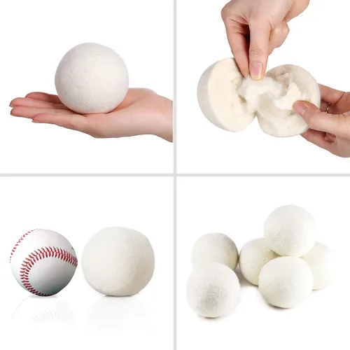 Miniatura 4 de Bolas de secado de lana SnugPad, tamaño XL, paquete de 6 unidades, suavizante de tela natural 100% orgánico de Nueva Zelanda premium, libre