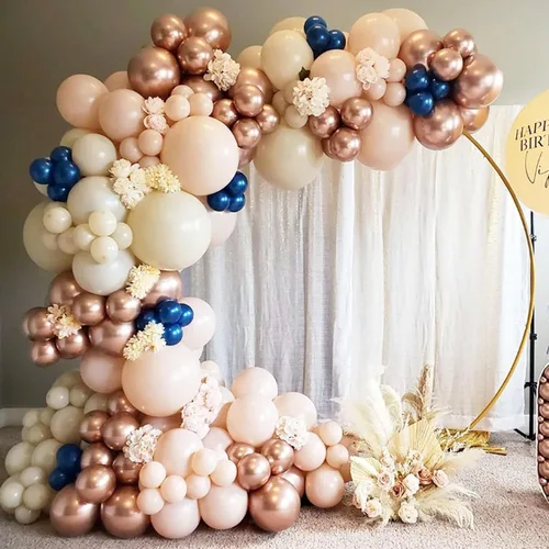 Miniatura 2 de Soporte de arco de globos circular de 2.2 m para piso, soporte de arco redondo para telón de fondo para fiestas, kit de marco de arco de globos