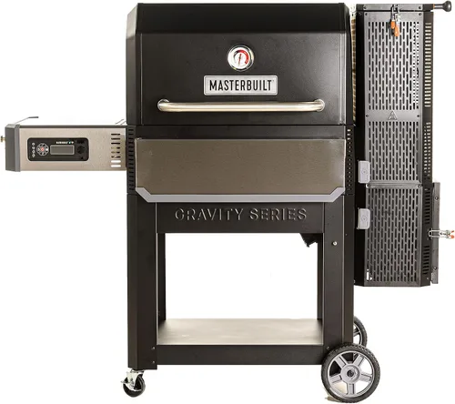 Miniatura 2 de Masterbuilt MB20041220 Gravity Series 1050 Combo de parrilla digital de carbón y ahumador - Negro; incluye MB20091621 carbón vegetal (16 libras)