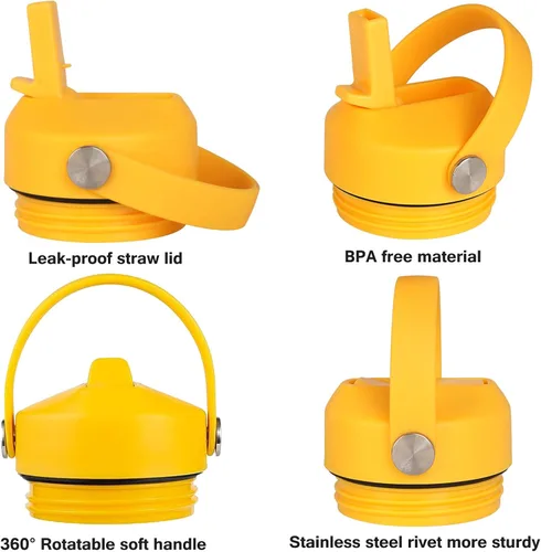 Miniatura 2 de Tapa de popote para botella de agua Yeti Rambler de 18, 26, 36, 64 onzas, tapa de repuesto para popote RTIC de 18 onzas, 26 onzas, 36 onzas, tapa