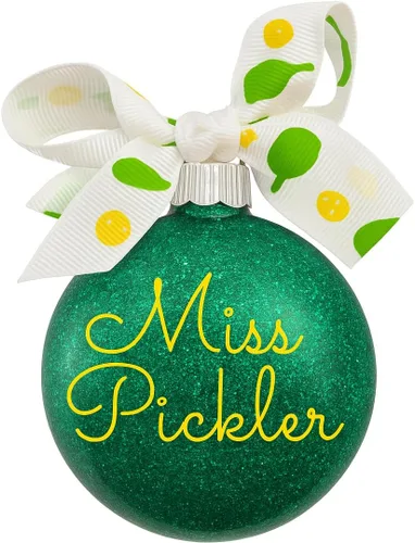 Miniatura 16 de Adorno de Navidad personalizado relleno de purpurina hecho a medida, regalo ideal para fiesta de intercambio de regalos de oficina (Aqua)