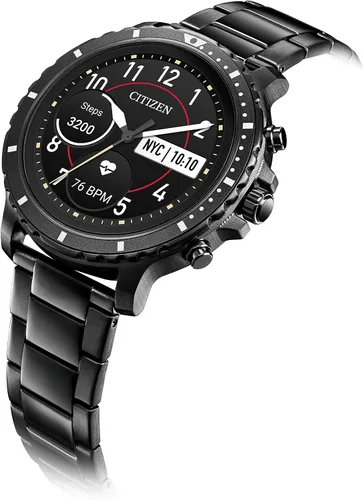 Miniatura 7 de Citizen CZ Smart reloj inteligente de acero inoxidable con pantalla táctil, con monitor de ritmo cardíaco, GPS, altavoz, Bluetooth y notificaciones