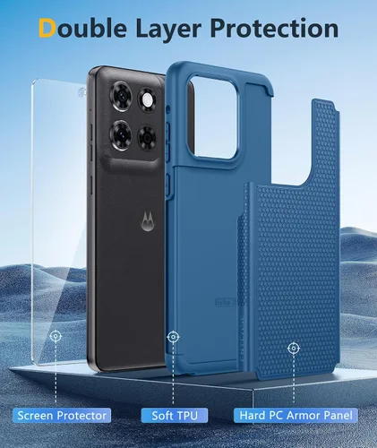 Miniatura 631 de FNTCASE Funda para iPhone 17 Pro: Fundas delgadas translúcidas de color azul claro compatibles con MagSafe, protección completa de la cámara