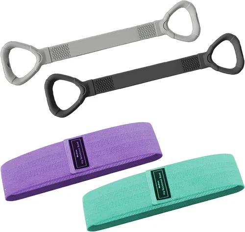 Miniatura 10 de Juego completo de bandas de resistencia para mujeres y hombres, bandas profesionales de entrenamiento para la parte superior e inferior del cuerpo