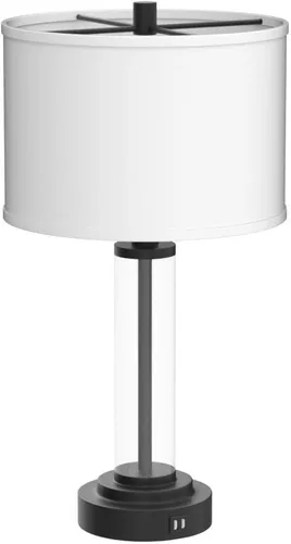 Miniatura 4 de QiMH Juego de 2 lámparas de mesa con control táctil con puertos USB, lámpara de noche regulable de 3 vías para sala de estar, dormitorio, casa