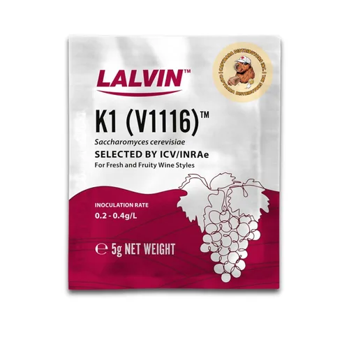 Miniatura 3 de Lalvin K1-V1116 Levadura de vino (paquete de 5) - Hacer Mead de Sidra de Vino Kombucha en casa - 0.18 oz Sobres - Saccharomyces cerevisiae - Vendido