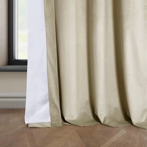 Miniatura 8 de HPD Half Price Drapes - Cortinas de terciopelo de lujo con bloqueo de luz para dormitorio (1 panel), 50W X 84L, cortinas Hotel con bloqueo de luz