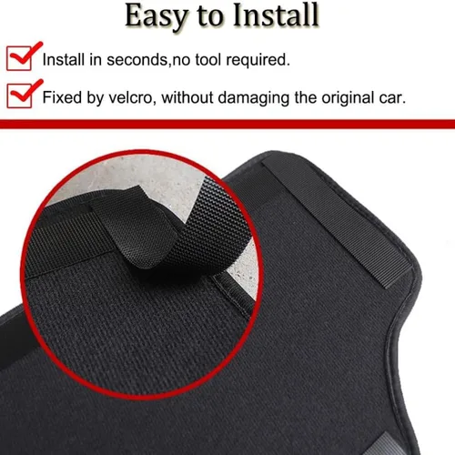 Miniatura 5 de XITER 2 protectores de cuero para asiento de automóvil con logotipo de "Frontier", alfombrillas impermeables para asiento trasero para Nissan