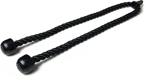 Miniatura 10 de Cuerda larga de tríceps, accesorio de cuerda desplegable de 47, 55, 63 pulgadas de largo, accesorio de cable de cuerda de tríceps, cuerda de tríceps