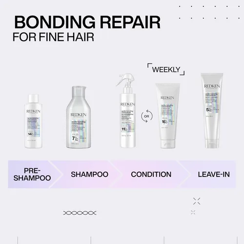 Miniatura 8 de Redken Bonding Shampoo for Damaged Hair Repair Strengthens and Repairs Weak and Brittle Hair Acidic Bonding Concentrate Safe for Color-Treated
