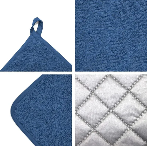 Miniatura 3 de Soporte para ollas de horno de algodón resistente al calor, agarradera de tela de toalla para cocina, guantes de horno para cocinar, cuadrado, 7 x 7