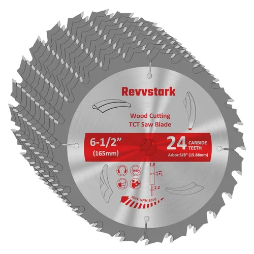 Miniatura 17 de Paquete de 3 hojas de sierra circular de carburo de 3 pulgadas y 36 dientes para madera, plástico, PCV, acrílico, aluminio con eje de 7/16 pulgadas