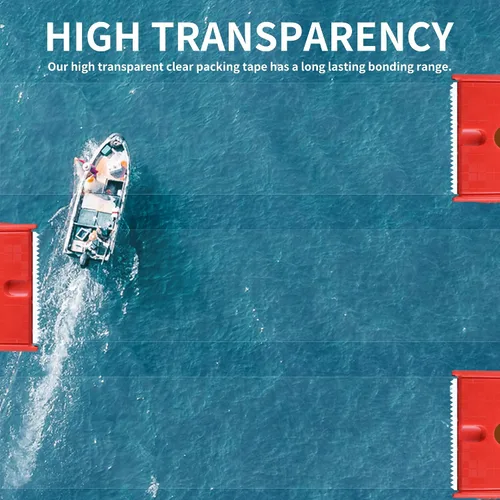 Miniatura 5 de TAPEBEAR Cinta de embalaje transparente sin ruido, rollos de repuesto de cinta de embalaje silenciosa, 2.6 mil x 1.88 pulgadas x 55 yardas, cinta