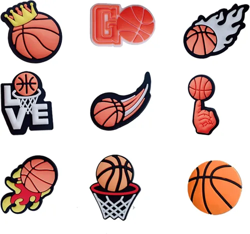 Miniatura 2 de Paquete de 50 dijes de cocodrilo para zapatos deportivos Crock para niños, béisbol, rugby, fútbol, baloncesto, zapatos, accesorios para croc