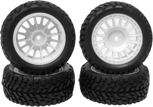 Miniatura 4 de 4 neumáticos de goma de 2.953 in con insertos de espuma y llantas de plástico de 0.472 in hexagonal para 1/10 en carretera RC Drift Touring Car 1/14