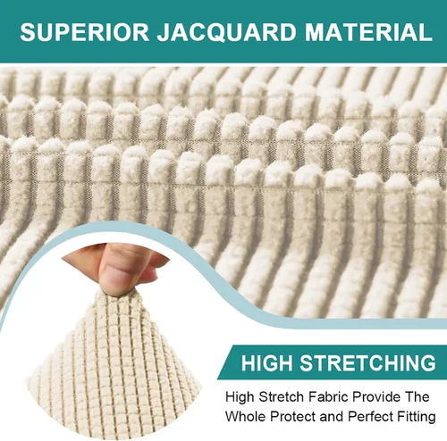 Miniatura 3 de UNBBRRL Funda de sofá Chesterfield de jacquard elástico, fundas de cojín gruesas para sofá, protector de muebles para sala de estar