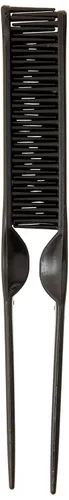 Miniatura 2 de CocoBlack Naturals Peine de estilo de 3 filas para desenredar, definir y separar rizos (negro)