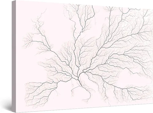 Miniatura 71 de Startonight Lienzo decorativo abstracto para pared, pintura del árbol de la vida amarillo, impresión grande estirada, moderna para dormitorio o sala