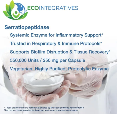Miniatura 6 de Meriva Curcumina Phytosome Complex Serratiopeptidase 500mg - Suplemento de cúrcuma de alta absorción, movilidad física y equilibrio sistémico