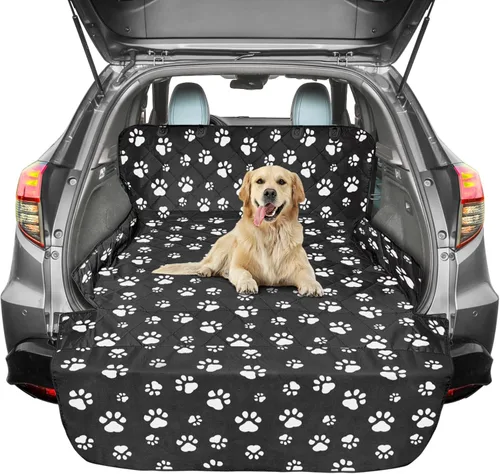 Miniatura 16 de F-color Funda para compartimiento de carga para SUV para perros, forro de carga para mascotas impermeable, asiento para perros, alfombra para SUV