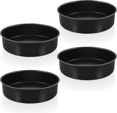 Miniatura 16 de P&P CHEF - Juego de moldes para pasteles antiadherentes de 6 pulgadas, 2 piezas, moldes redondos para hornear pasteles para tier smash, no tóxicos