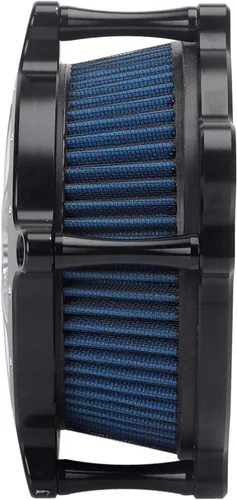 Miniatura 4 de Filtro de entrada azul con filtro de aire de corte en contraste compatible con Harley Dyna 1993-2016, Softail 1993-2015, Touring 1993-2007