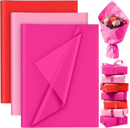 Miniatura 14 de PLULON 60 hojas de papel de seda marrón a granel, hojas de papel de seda para envolver regalos, papel de seda para embalaje, para regalos