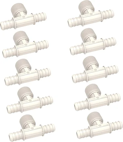 Miniatura 6 de SEAFLO Acoplamiento de tubería PEX de plástico de 90 grados 1/2" Barb x 1/2" adaptador de codo de ajuste de púas compatible con tubo PEX o PE-RT