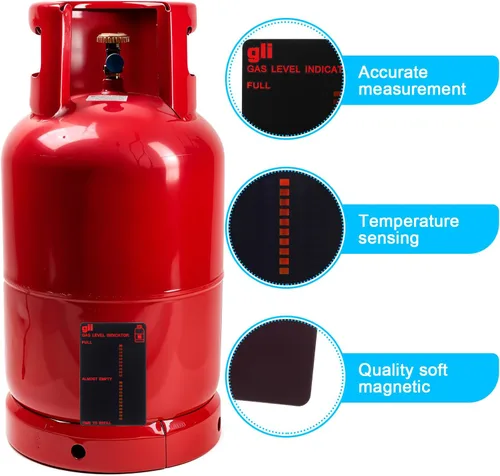 Miniatura 3 de Indicador magnético de nivel de gas reutilizable, indicador de nivel de combustible, indicadores de nivel de combustible, medidor de tanque adhesivo