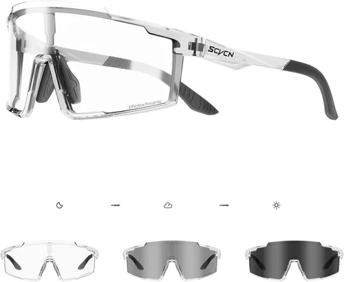 Miniatura 9 de SCVCN Gafas de sol de ciclismo fotocromáticas deportivas para hombres y mujeres, gafas de montaña MTB, protección UV, conducción y correr 1