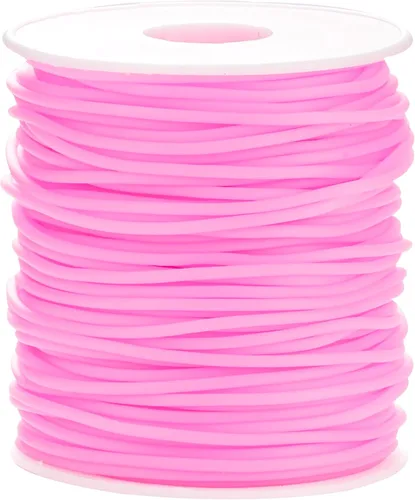 Miniatura 10 de Cable de tubo hueco de goma de 54 yardas, tubo de 0.079 pulgadas, cable de barbero para tejer con agujero de 0.039 pulgadas (0.039 in), protector
