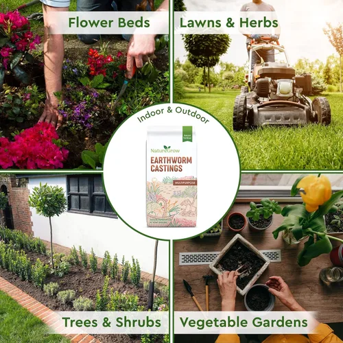 Miniatura 8 de Lombricomposta de Tierra - Fertilizante orgánico de 1 lb con ácido húmico - Lombricomposta pura para jardinería