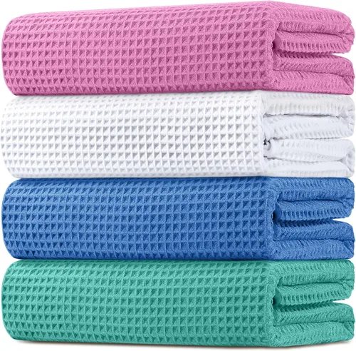 Miniatura 10 de HOMEXCEL Paquete de 2 Toallas de Baño, (27 x 54 Pulgadas) Juego de Toallas de Baño de Microfibra Ultra Suaves Altamente Absorbentes, Toallas Ligeras