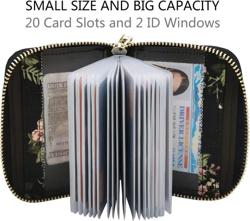 Miniatura 4 de Tarjetero de piel para tarjetas de crédito y carnet de identidad, con tecnología RFID, para mujer