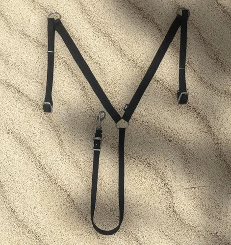 Miniatura 8 de Majestic Ally Collar de pecho acolchado de nailon para caballos (negro, completo)