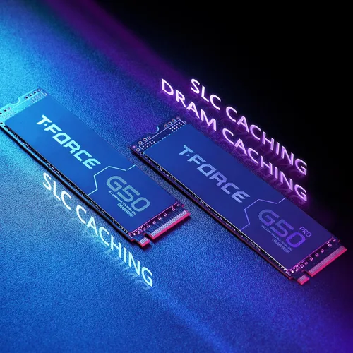 Miniatura 4 de TEAMGROUP T-Force G50 512GB SLC Caching 3D TLC NAND NVMe InnoGrit PCIe Gen4x4 M.2 2280 SSD para juegos con disipador de calor de grafeno ultrafino