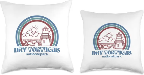 Miniatura 3 de Dry Tortugas National Park Retro Vintage Style Outdoor Throw Pillow