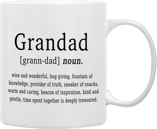 Miniatura 22 de QASHWEY Gigi Definition - Taza de café con texto en inglés "Grande", regalo de cumpleaños de la abuela y la madre, para nieta, nieto, taza