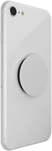 Miniatura 3 de PopSockets Agarre para teléfono con soporte expandible, agarre adhesivo, blanco sobre negro