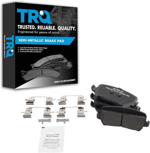 Miniatura 23 de TRQ Pastillas de freno delanteras semi metálicas compatibles con Ford Expedition 2018-2021 F-150 2018-2020 Lincoln Navigator 2018-2022