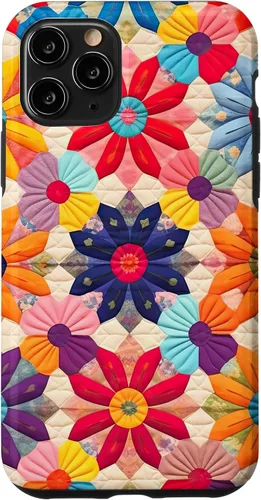 Miniatura 29 de Quilting Flower Blooms Quilt Pattern Case for iPhone 17