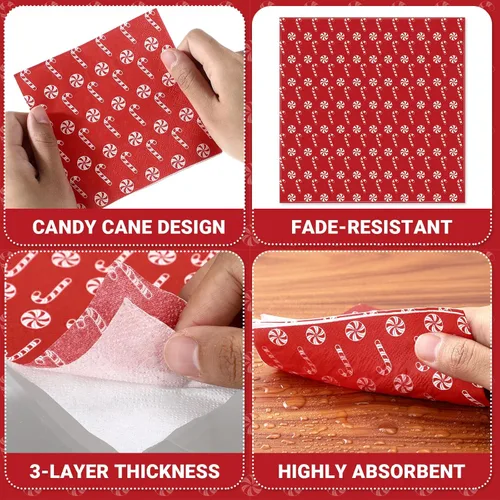 Miniatura 3 de Honoson Servilletas de Papel Desechables para Cóctel Servilletas para Invitados Servilletas de Bebidas y Cena Toalla de Mano para Suministros