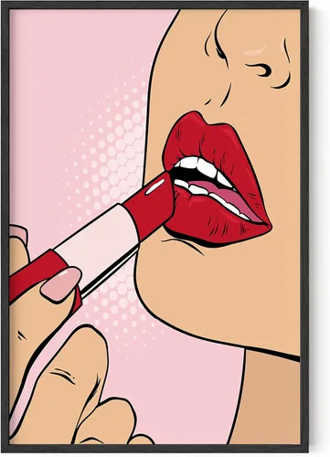 Miniatura 31 de Haus & Hues - Póster rosa con impresión de guepardo para decoración de pared de habitación, decoración artística para pared, sin marco, diseño